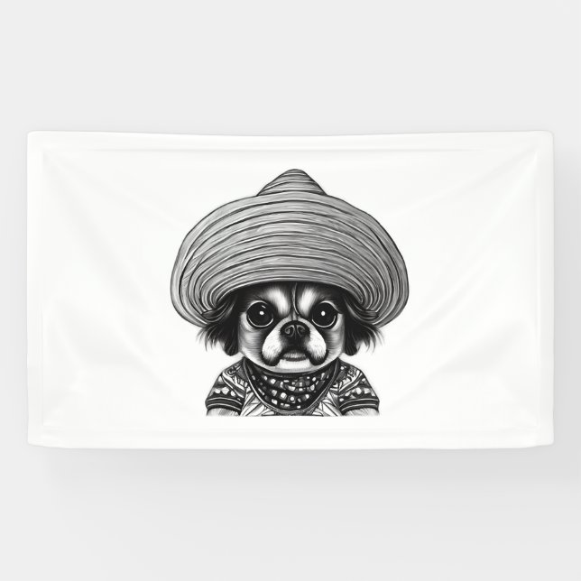Hund mit Originalfarbe Banner (Horizontal)