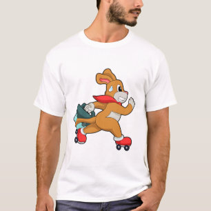Hund mit Roller-Skaten T-Shirt
