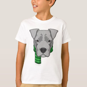 Hund mit Scarf T-Shirt