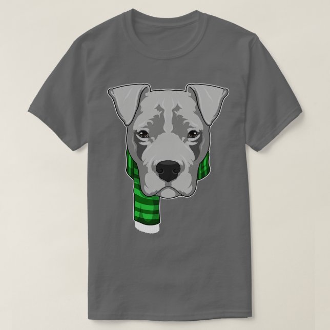Hund mit Scarf T-Shirt (Design vorne)