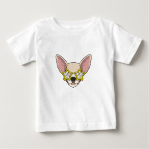 Hund mit Sonnenbrille Baby T-shirt