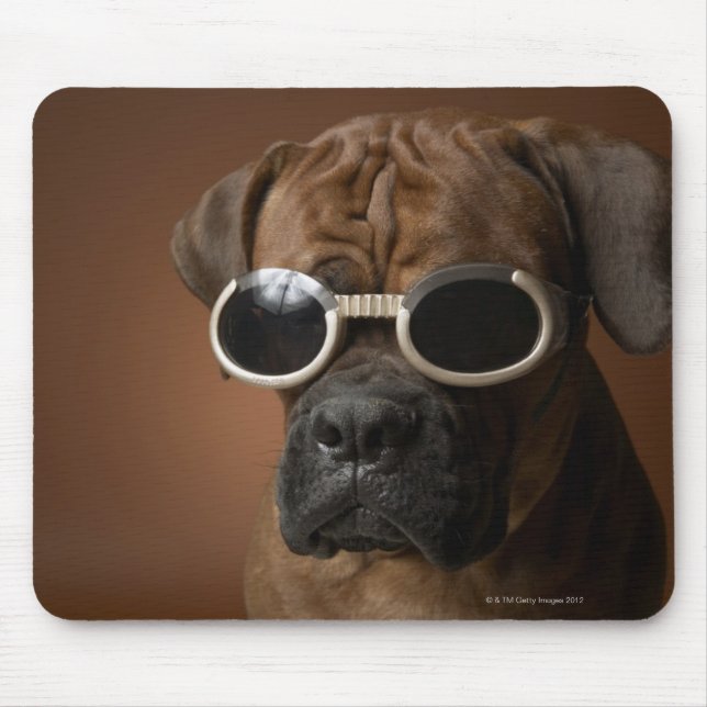 Hund mit Sonnenbrille Mousepad (Vorne)