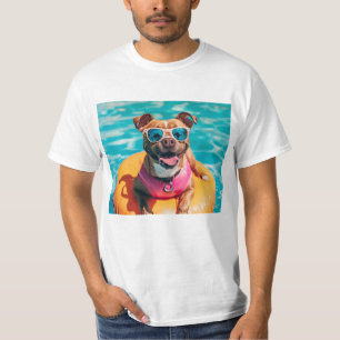 Hund mit Sonnenbrille T-Shirt