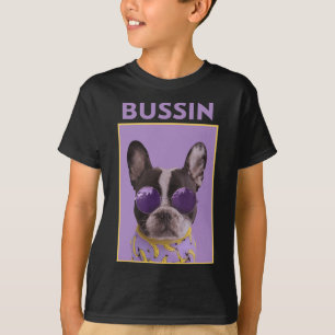 Hund mit Sungles Bulldog Bussin T-Shirt