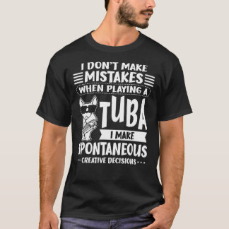Hund mit Tuba Music Tubaist Tubist Tubist T-Shirt