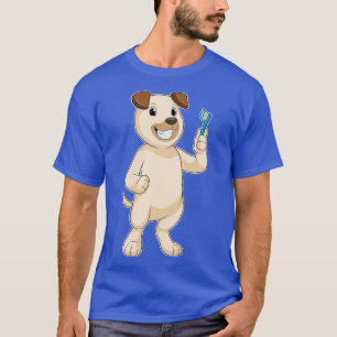 Hund mit Zahnbürste T-Shirt