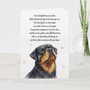 Hund Mitgefühl Rottweiler Beileid Karte