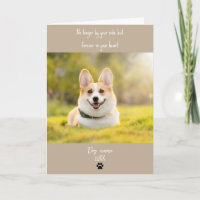 Hund-Mitleidskarte zum Verlust Gedenken mit Foto