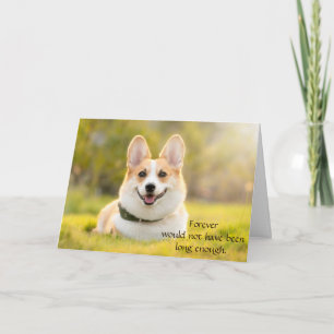 Hund-Mitleidskarte zum Verlust Gedenken mit Foto Karte