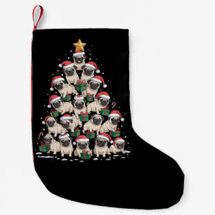 Hund Möpse Weihnachtsbaum Süße Weihnachten Hunde M Kleiner Weihnachtsstrumpf