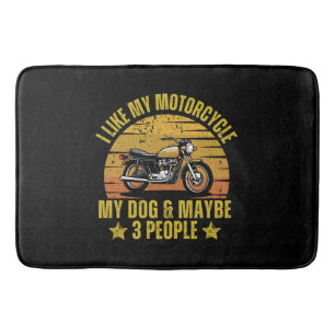 Hund Motorrad Badematte