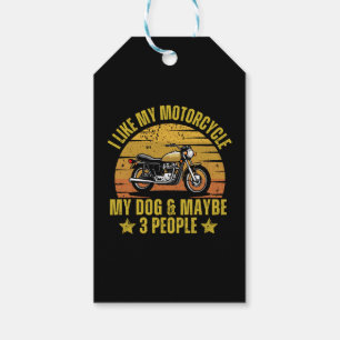 Hund Motorrad Geschenkanhänger