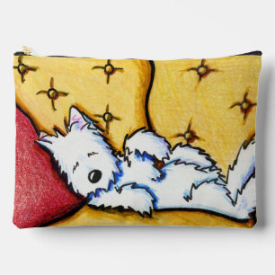 Hund Napped Westie Zubehörtasche