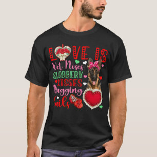 Hund Nasse Nasen Sabbernde Küsse Süße Deutsche Sc T-Shirt