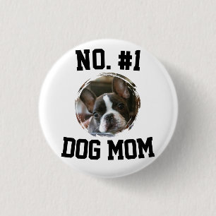 Hund Nummer 1 Mama Mutter Mutti Muttertag Tierlieb Button