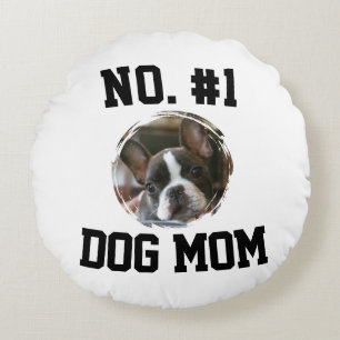 Hund Nummer 1 Mama Mutter Mutti Muttertag Tierlieb Rundes Kissen