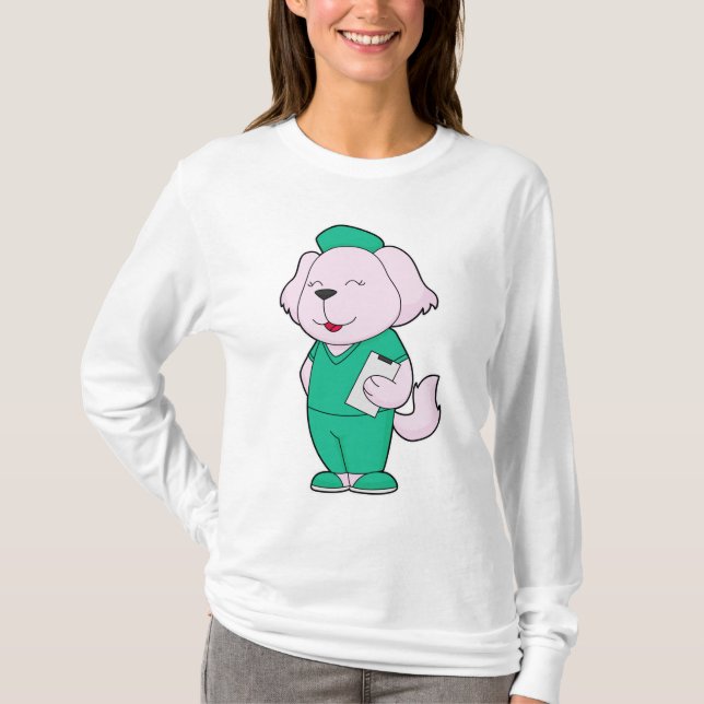 Hund Nurse T-Shirt (Vorderseite)