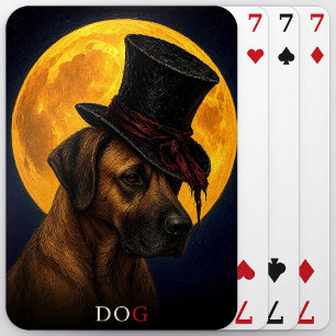 Hund Oberhut Gothic Surrealismus Spielkarten
