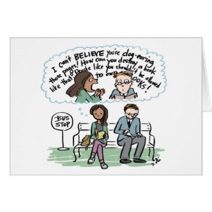 Hund-Ohrige Seiten-Horrorkarte für Buchliebhaber