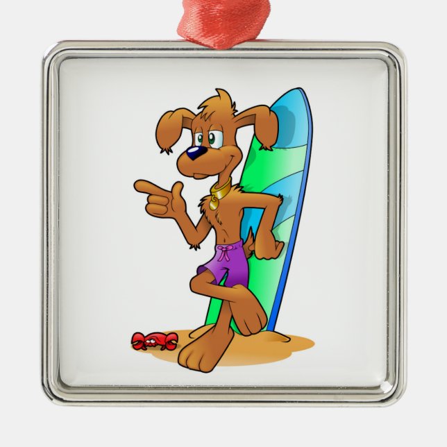 HUND ORNAMENT AUS METALL (Vorne)