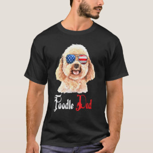Hund Papa Welpe Vater Pudel T-Shirt