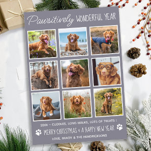 Hund pawsitiv wunderbar Niedliche Foto Collage von Feiertagskarte