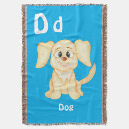 Hund personalisieren ABC: Buchstabe D - Ihren Name Decke