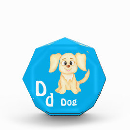 Hund personalisieren ABC: Buchstabe D - Ihren Name Fotoblock