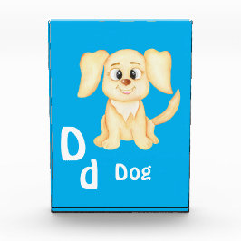 Hund personalisieren ABC: Buchstabe D - Ihren Name Fotoblock