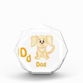 Hund personalisieren ABC: Buchstabe D - Ihren Name Fotoblock