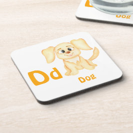 Hund personalisieren ABC: Buchstabe D - Ihren Name Getränkeuntersetzer