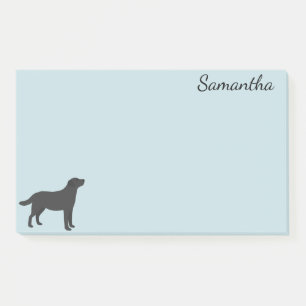 Hund Personalisiert Labrador Retriever Black Post-it Klebezettel