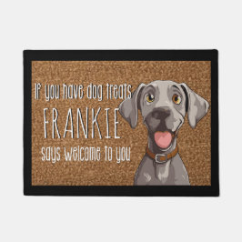 Hund Personalisiert Weimaraner Name Doormat Fußmatte