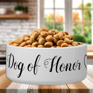 Hund Personalisierter Begleiter Hochzeitsessen Napf