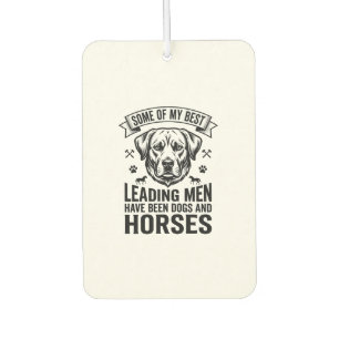 Hund Pferd Liebhaber Vintage Leading Men Design_1 Autolufterfrischer