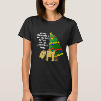 Hund piss nicht auf dem Weihnachtsbaum!  T-Shirt