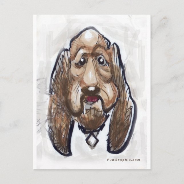 Hund Postkarte (Vorderseite)