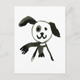 Hund Postkarte
