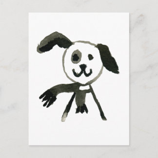 Hund Postkarte