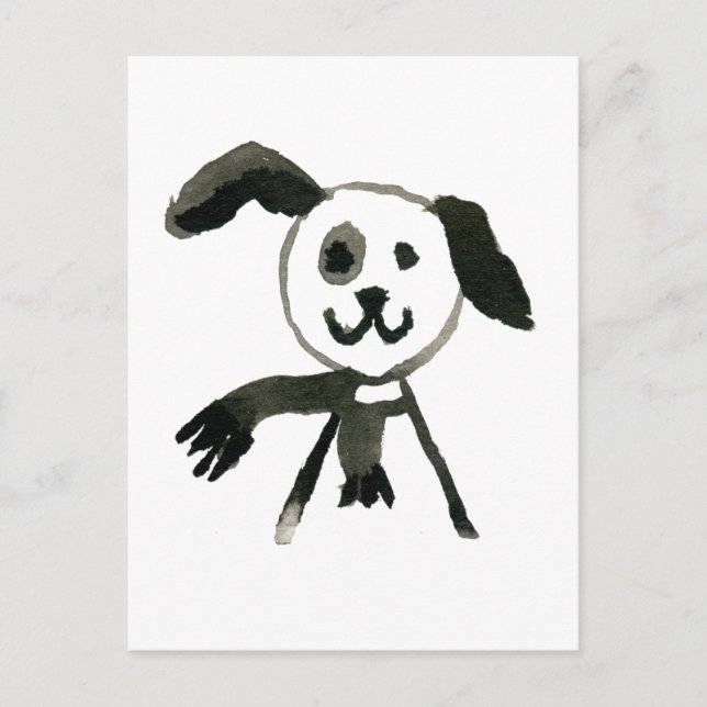 Hund Postkarte (Vorderseite)