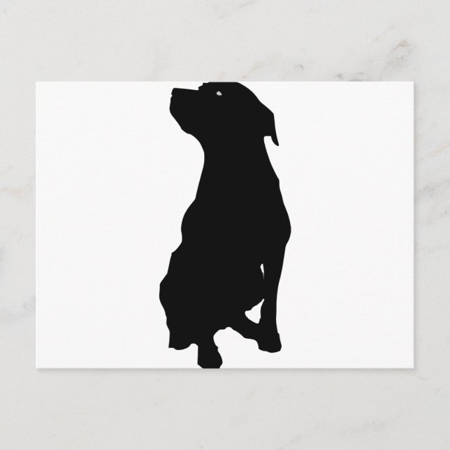 Hund Postkarte (Vorderseite)