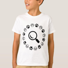 Hund, Puffe finden T-Shirt