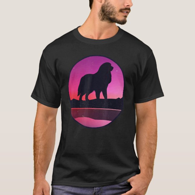 Hund Retro 12 T-Shirt (Vorderseite)