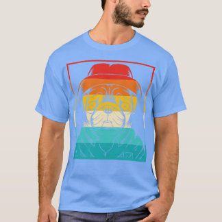 Hund Retro Mops 1 T-Shirt