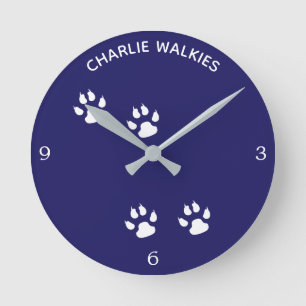 Hund Runde Wanduhr