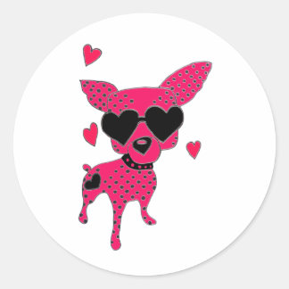 Hund Runder Aufkleber