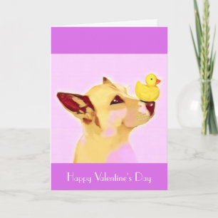 Hund Schäferhund Ente Nose Valentine Ostern Geburt Feiertagskarte