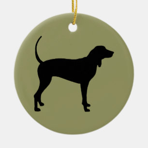 Hund (schwarz) keramikornament