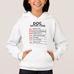 Hund sendet Geheimcode per SMS Hoodie