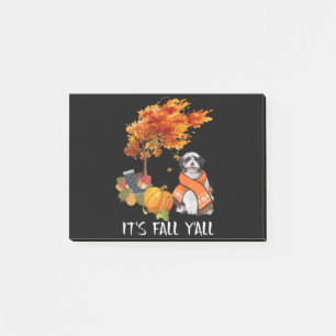 Hund Shih Tzu is Fall Yall Post-it Klebezettel